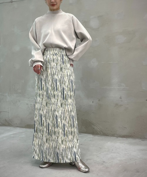 &g'aime（アンジェム）の「【＆g'aime】ボリュームスリーブニット（ニット/セーター・レディース・ベージュ/ライトグリーン/チャコール/ライトグレー・FREE）」の12枚目の写真