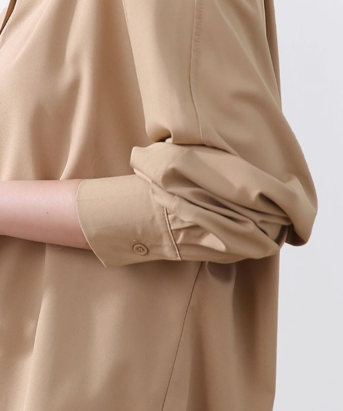 スタンドカラーとろみシャツ（シャツ/ブラウス）｜Doux Belle