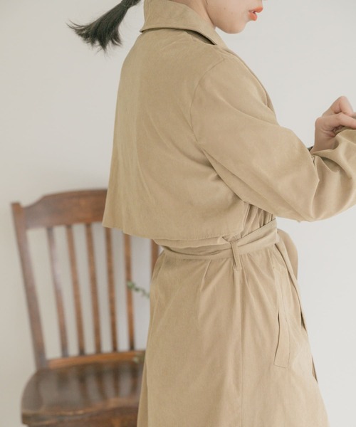 ITEMS URBANRESEARCH（アイテムズ アーバンリサーチ）の「キナガシトレンチコート（トレンチコート・レディース・グレー系その他/ネイビー/ベージュ・FREE）」の7枚目の写真