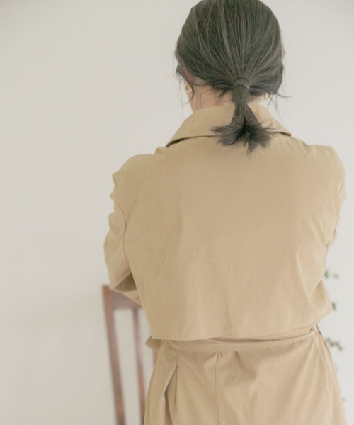 ITEMS URBANRESEARCH（アイテムズ アーバンリサーチ）の「キナガシトレンチコート（トレンチコート・レディース・グレー系その他/ネイビー/ベージュ・FREE）」の9枚目の写真