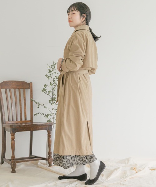 ITEMS URBANRESEARCH（アイテムズ アーバンリサーチ）の「キナガシトレンチコート（トレンチコート・レディース・グレー系その他/ネイビー/ベージュ・FREE）」の11枚目の写真