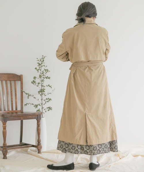 ITEMS URBANRESEARCH（アイテムズ アーバンリサーチ）の「キナガシトレンチコート（トレンチコート・レディース・グレー系その他/ネイビー/ベージュ・FREE）」の12枚目の写真