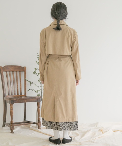 ITEMS URBANRESEARCH（アイテムズ アーバンリサーチ）の「キナガシトレンチコート（トレンチコート・レディース・グレー系その他/ネイビー/ベージュ・FREE）」の18枚目の写真