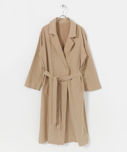 ITEMS URBANRESEARCH（アイテムズ アーバンリサーチ）の「キナガシトレンチコート（トレンチコート・レディース・グレー系その他/ネイビー/ベージュ・FREE）」の21枚目の写真