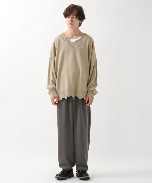 ALAND（エーランド）の「3.3Field Trip／WIDE BANDINGパンツ  2277472（スラックス・メンズ・ベージュ/ブラック/グレー・FREE）」の4枚目の写真