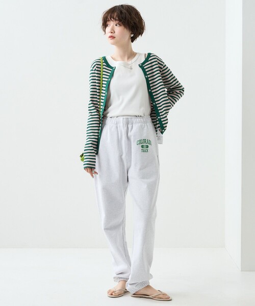 FREAK'S STORE（フリークスストア）の「カラーボーダーリブ2wayカーディガン（カーディガン/ボレロ・レディース・ブラック/ブルーグリーン/ピンク/オレンジ/イエロー・ﾌﾘ-）」の7枚目の写真