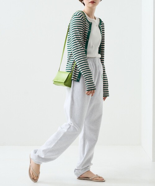 FREAK'S STORE（フリークスストア）の「カラーボーダーリブ2wayカーディガン（カーディガン/ボレロ・レディース・ブラック/ブルーグリーン/ピンク/オレンジ/イエロー・ﾌﾘ-）」の9枚目の写真