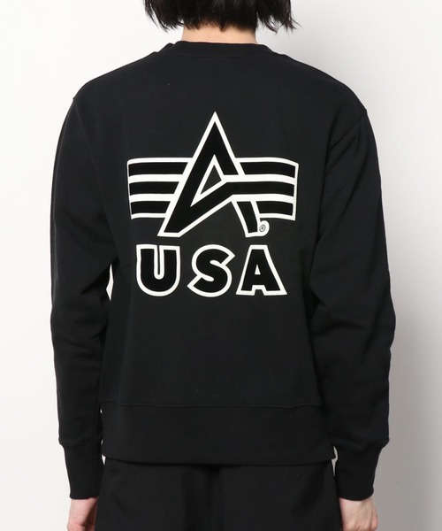 ALPHA（アルファ）の「ALPHA /アルファ Aマーク クルーネック