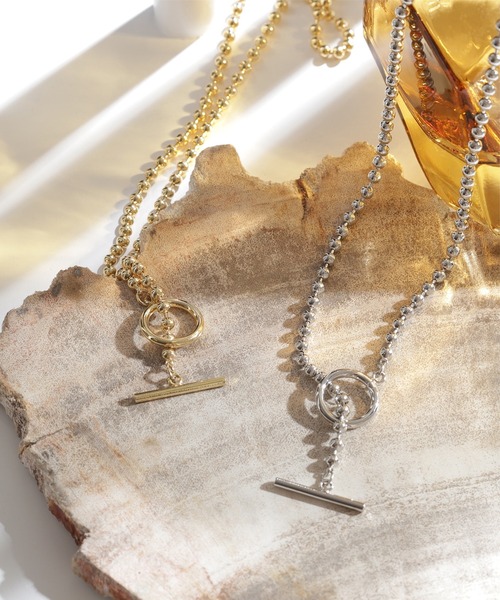 N.（N. Natural Beauty Basic）（エヌエヌナチュラルビューティーベーシック）の「マンテルチェーンネックレス（ネックレス・レディース・シルバー/ゴールド・FREE）」の2枚目の写真