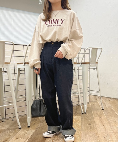 apres jour（アプレジュール）の「タックルーズデニム【ZOZOTOWN限定アイテム】（デニムパンツ・レディース・ブラック/ダークブルー/オフホワイト・LARGE/SMALL/MEDIUM/X-LARGE）」の18枚目の写真