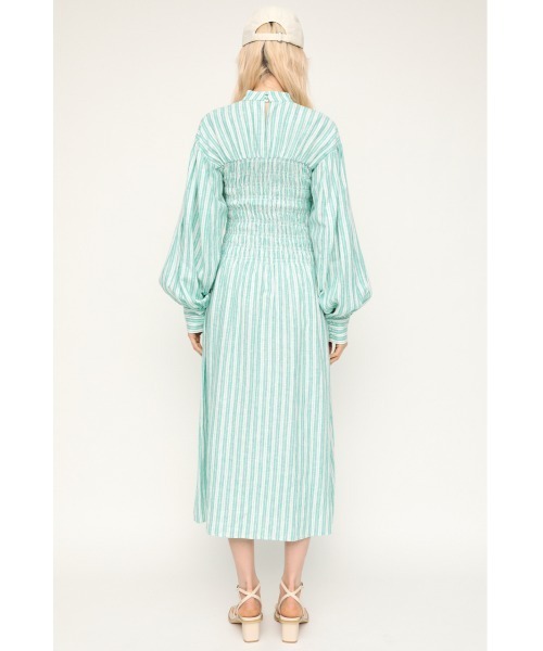 SLY（スライ）の「SHIRRING STAND DRESS シャーリング スタンド