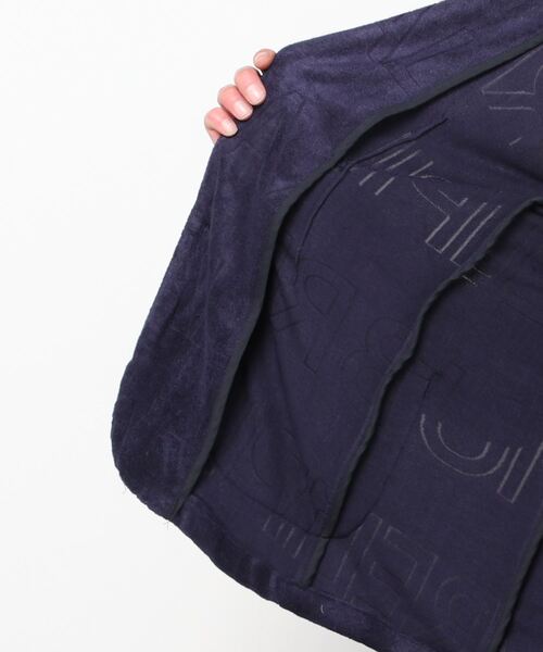 新品1PIU1UGUALE3 RELAX ウノピ パイルロゴジャケット 紺 L 1PIU1UGUALE3 RELAX(ウノピゥウノウグァーレトレ)パイルロゴジャケット