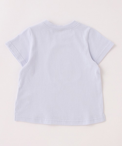 petit main（プティマイン）の「ネコグラフィックＴシャツ（Tシャツ/カットソー・キッズ・オフホワイト/ラベンダー・80ｃｍ/90cm/120cm/130cm/100cm/110cm）」の6枚目の写真