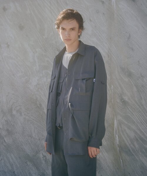 CAPTAIN STAG（キャプテンスタッグ）の「◆【CAPTAIN STAG/キャプテンスタッグ別注】ユーティリティーシャツ（シャツ/ブラウス・メンズ・ブラック/ベージュ/グレー・02/03）」の5枚目の写真