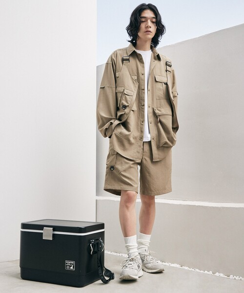 CAPTAIN STAG（キャプテンスタッグ）の「◆【CAPTAIN STAG/キャプテンスタッグ別注】ユーティリティーシャツ（シャツ/ブラウス・メンズ・ブラック/ベージュ/グレー・02/03）」の6枚目の写真