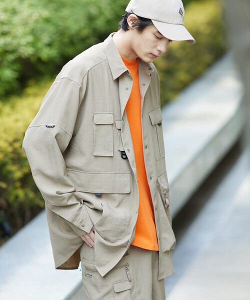 CAPTAIN STAG（キャプテンスタッグ）の「◆【CAPTAIN STAG/キャプテンスタッグ別注】ユーティリティーシャツ（シャツ/ブラウス・メンズ・ブラック/ベージュ/グレー・02/03）」の9枚目の写真