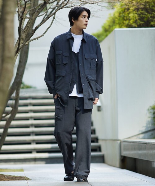 CAPTAIN STAG（キャプテンスタッグ）の「◆【CAPTAIN STAG/キャプテンスタッグ別注】ユーティリティーシャツ（シャツ/ブラウス・メンズ・ブラック/ベージュ/グレー・02/03）」の11枚目の写真