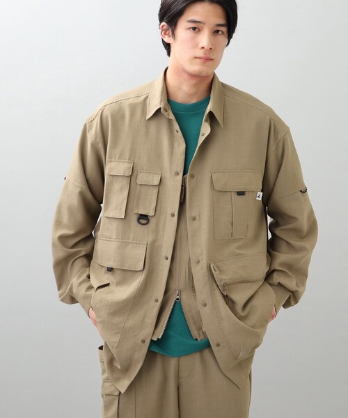 CAPTAIN STAG（キャプテンスタッグ）の「◆【CAPTAIN STAG/キャプテンスタッグ別注】ユーティリティーシャツ（シャツ/ブラウス・メンズ・ブラック/ベージュ/グレー・02/03）」の13枚目の写真