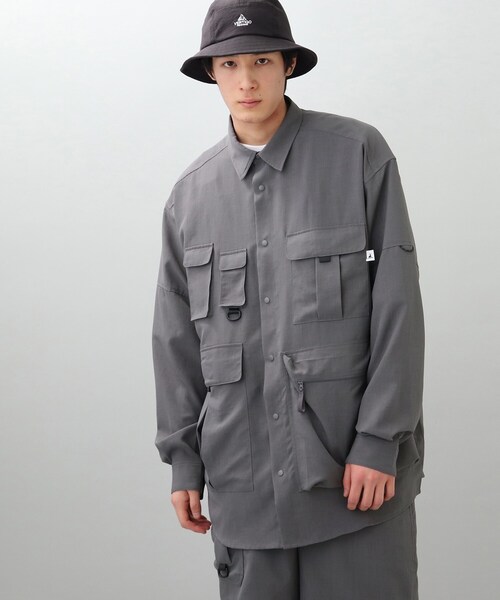 CAPTAIN STAG（キャプテンスタッグ）の「◆【CAPTAIN STAG/キャプテンスタッグ別注】ユーティリティーシャツ（シャツ/ブラウス・メンズ・ブラック/ベージュ/グレー・02/03）」の15枚目の写真