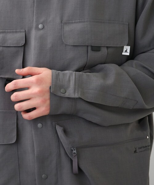 CAPTAIN STAG（キャプテンスタッグ）の「◆【CAPTAIN STAG/キャプテンスタッグ別注】ユーティリティーシャツ（シャツ/ブラウス・メンズ・ブラック/ベージュ/グレー・02/03）」の22枚目の写真