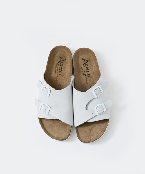 MYSELF ABAHOUSE（マイセルフアバハウス）の「【AUTENTI / オーテンティ】別注 スムースレザー シャワーサンダル（サンダル・メンズ・ホワイト/ブラック・41/42/43）」の3枚目の写真