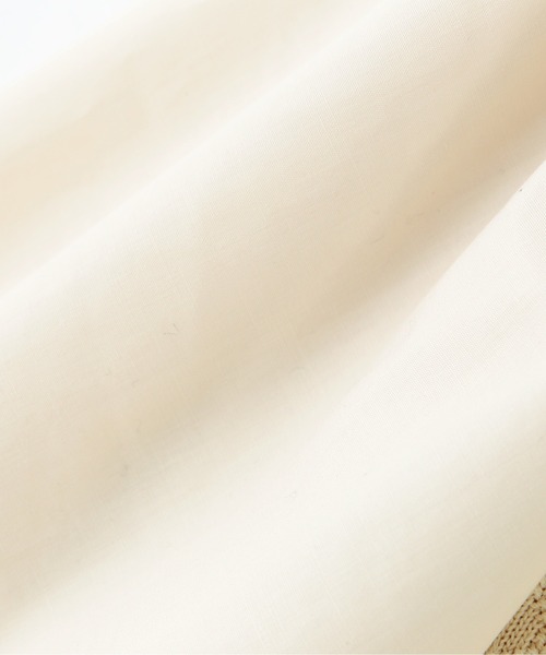 N.(N. Natural Beauty Basic)(エヌエヌナチュラルビューティーベーシック)の「◆布帛ドッキングニット(ニット/セーター・レディース・ブラック/オフホワイト/イエロー・MEDIUM)」の19枚目の写真