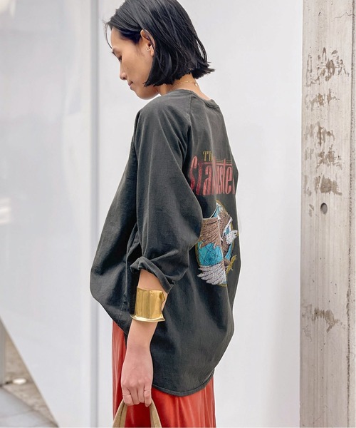 GOOD ROCK SPEED(グッドロックスピード)の「【GOOD ROCK SPEED / グッドロックスピード】eagle プリントラグランTシャツ(Tシャツ/カットソー・レディース・ブラック系その他・FREE)」の3枚目の写真