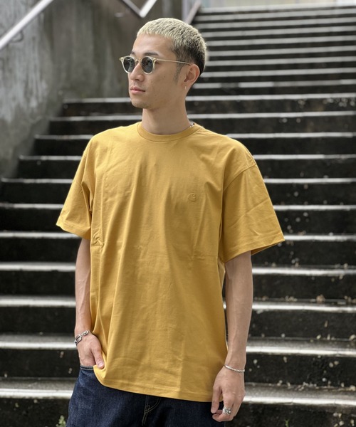 Carhartt WIP(カーハートダブリューアイピー)の「【Carhartt WIP】S/S CHASE T-SHIRT(Tシャツ/カットソー・メンズ・ホワイト/ブラック/ブルー/パープル/マスタード/グリーン・MEDIUM/X-LARGE/LARGE)」の6枚目の写真