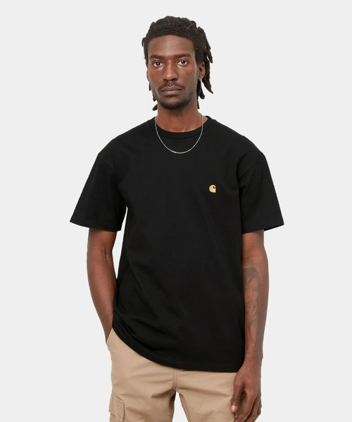 Tシャツ・カットソー CARHARTT S/S CHASE T-SHIRT 5MM283 Carhartt WIP Chase T-Shirt | Black – Page Chase T-Shirt