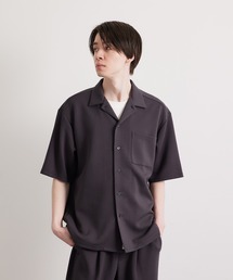 エアシルケット開襟半袖シャツ