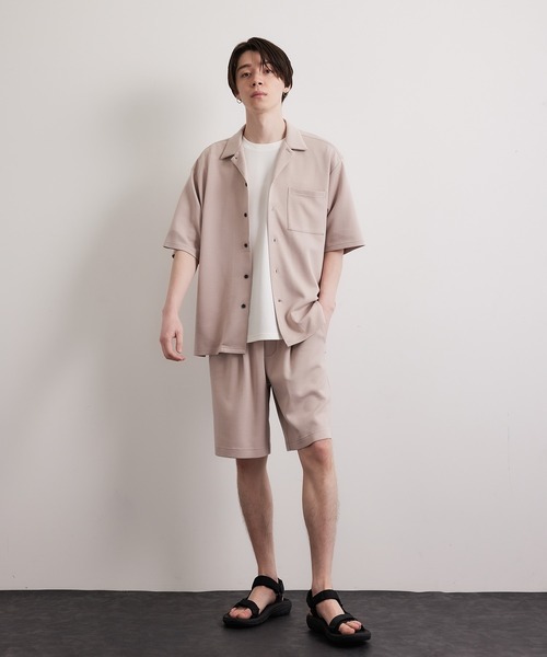JUNRED(ジュンレッド)の「エアシルケット開襟半袖シャツ(シャツ/ブラウス・メンズ・ブルー/ベージュ/チャコールグレー・L/M/LL)」の21枚目の写真