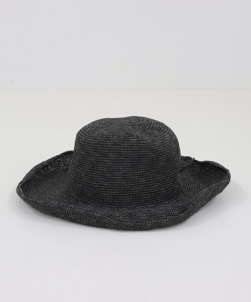 SUBLIME（サブライム）の「【SUBLIME/サブライム】PAPER CROCHE BALL HAT（ハット・レディース・ブラック/ベージュ・FREE）」の3枚目の写真