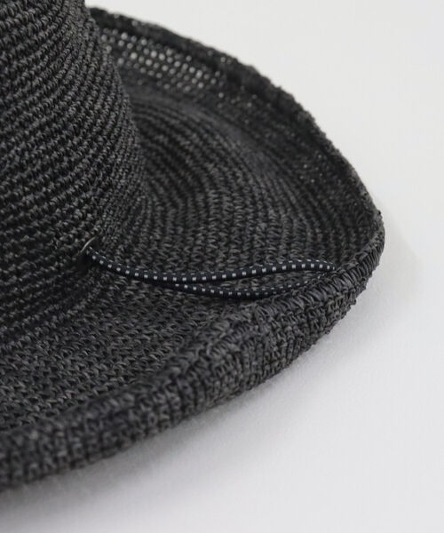 SUBLIME（サブライム）の「【SUBLIME/サブライム】PAPER CROCHE BALL HAT（ハット・レディース・ブラック/ベージュ・FREE）」の5枚目の写真