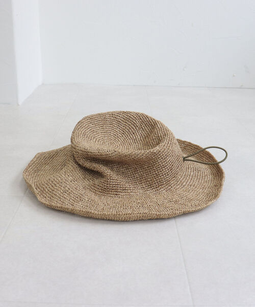 SUBLIME（サブライム）の「【SUBLIME/サブライム】PAPER CROCHE BALL HAT（ハット・レディース・ブラック/ベージュ・FREE）」の9枚目の写真