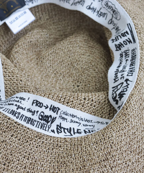 SUBLIME（サブライム）の「【SUBLIME/サブライム】PAPER CROCHE BALL HAT（ハット・レディース・ブラック/ベージュ・FREE）」の15枚目の写真