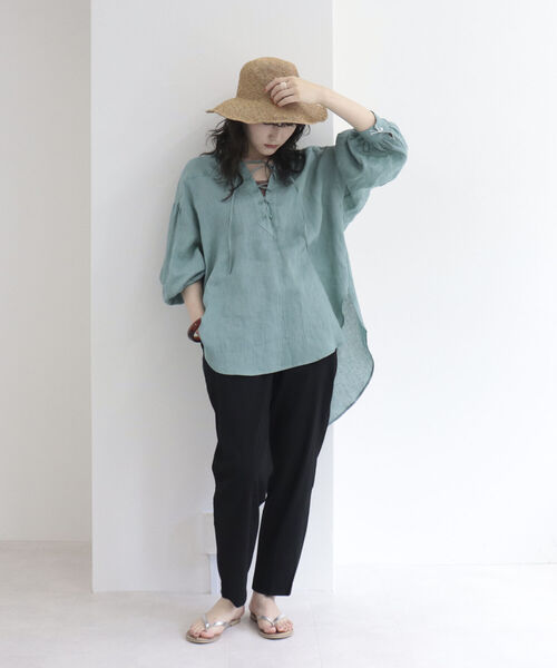 SUBLIME（サブライム）の「【SUBLIME/サブライム】PAPER CROCHE BALL HAT（ハット・レディース・ブラック/ベージュ・FREE）」の17枚目の写真