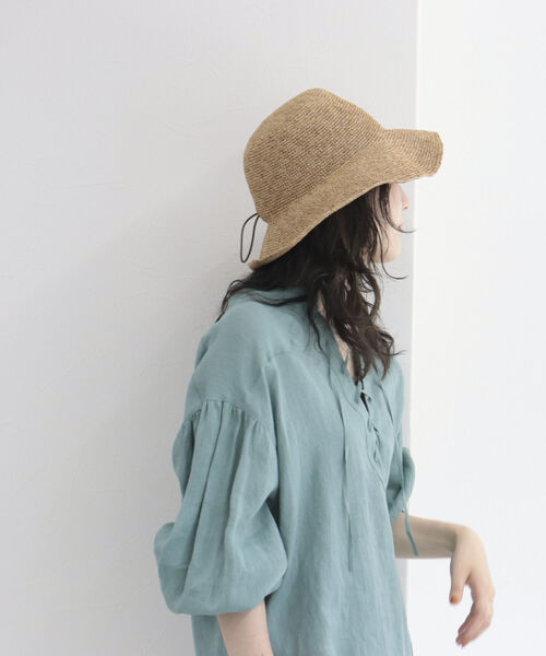 SUBLIME（サブライム）の「【SUBLIME/サブライム】PAPER CROCHE BALL HAT（ハット・レディース・ブラック/ベージュ・FREE）」の20枚目の写真