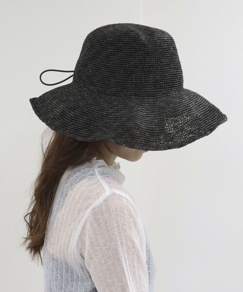 SUBLIME（サブライム）の「【SUBLIME/サブライム】PAPER CROCHE BALL HAT（ハット・レディース・ブラック/ベージュ・FREE）」の22枚目の写真