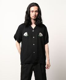 HOUSTON | 【HOUSTON】RAYON EMBROIDERY SHIRT(PANDA)(シャツ/ブラウス)