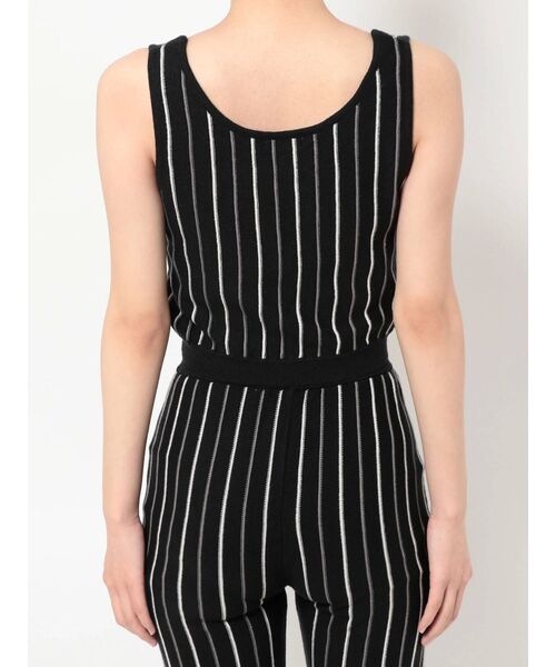 GYDA（ジェイダ）の「【セットアップ着用可】マルチストライプ SHORTニットタンクトップ（ニット/セーター・レディース・ブラック/ベージュ/オフホワイト・FREE）」の10枚目の写真