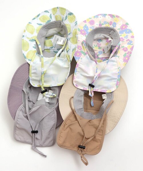 apres les cours（アプレレクール）の「無地・総柄アウトドアハット_撥水加工_UVカット（ハット・キッズ・その他3/グレー/ピンク/ミント/レモンイエロー・52/54/50/48）」の20枚目の写真