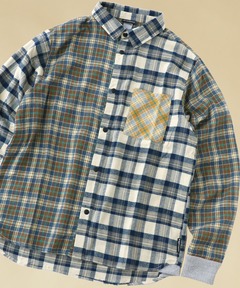 ２WAYスナップボタンチェックシャツ