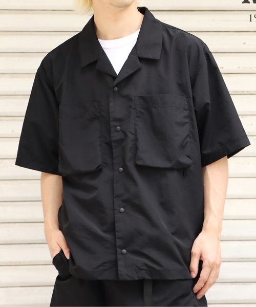 WILD THINGS（ワイルドシングス）の「WILDTHINGS/ワイルドシングス SUPPLEX CAMP SHIRT キャンプシャツ 開襟（シャツ/ブラウス・メンズ・ネイビー/ブラック・M/XL/L/S）」の12枚目の写真