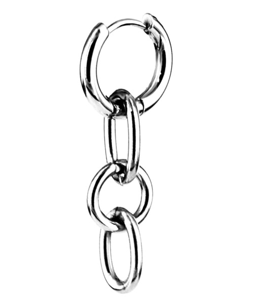 LHME（エルエイチエムイー）の「LHME リンクドロップピアス/サージカルステンレス316L（金属アレルギー対応）（ピアス（片耳用）・メンズ・A/B/D/F/G/I/L・ONE SIZE）」の6枚目の写真