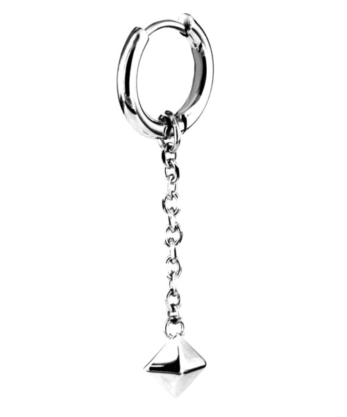 LHME（エルエイチエムイー）の「LHME リンクドロップピアス/サージカルステンレス316L（金属アレルギー対応）（ピアス（片耳用）・メンズ・A/B/D/F/G/I/L・ONE SIZE）」の7枚目の写真