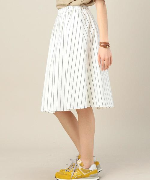 BEAUTY&YOUTH UNITED ARROWS（ビューティーアンドユースユナイテッドアローズ）の「BYSF タイプライターギャザースカート◆（スカート・レディース・オフホワイト/ライトピンク/ダークグリーン/ネイビー/コバルトブルー/ホワイト・フリー）」の22枚目の写真