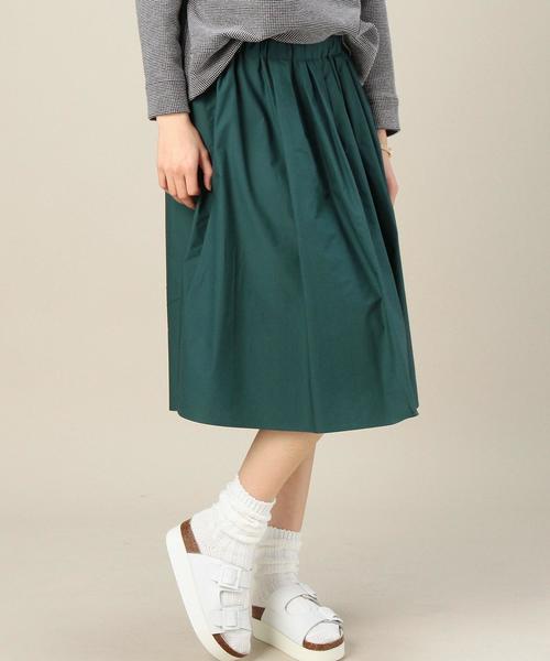 BEAUTY&YOUTH UNITED ARROWS（ビューティーアンドユースユナイテッドアローズ）の「BYSF タイプライターギャザースカート◆（スカート・レディース・オフホワイト/ライトピンク/ダークグリーン/ネイビー/コバルトブルー/ホワイト・フリー）」の15枚目の写真