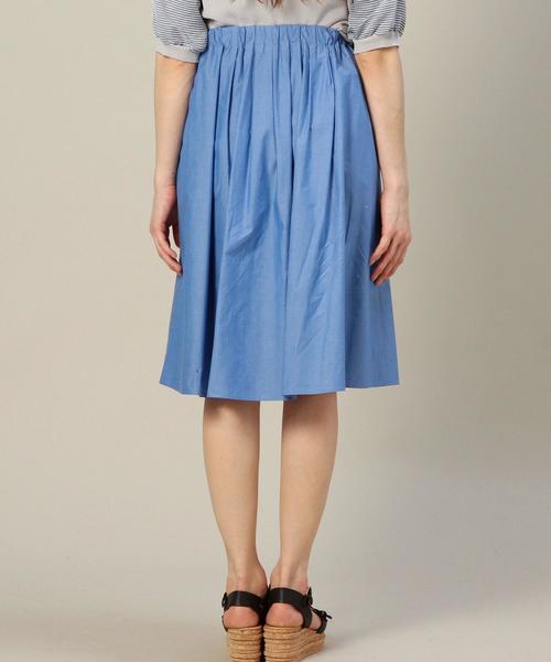 BEAUTY&YOUTH UNITED ARROWS（ビューティーアンドユースユナイテッドアローズ）の「BYSF タイプライターギャザースカート◆（スカート・レディース・オフホワイト/ライトピンク/ダークグリーン/ネイビー/コバルトブルー/ホワイト・フリー）」の18枚目の写真