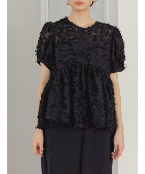 Ayla（アイラ）の「feather lace blouse（シャツ/ブラウス・レディース・ブラック/アイボリー・FREE）」の10枚目の写真