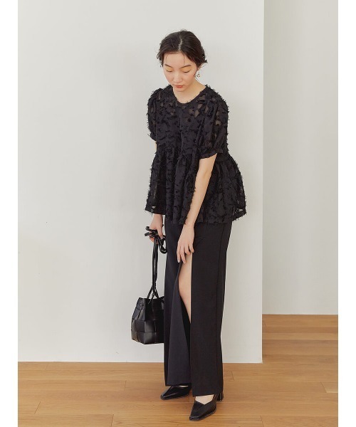 Ayla（アイラ）の「feather lace blouse（シャツ/ブラウス・レディース・ブラック/アイボリー・FREE）」の16枚目の写真